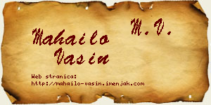 Mahailo Vasin vizit kartica